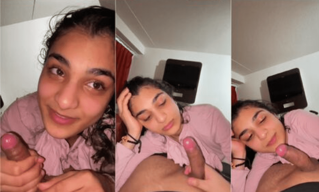 Cute NRI Punjabi Beauty Sucking Bf Dick Living Abroad With Cute Expression