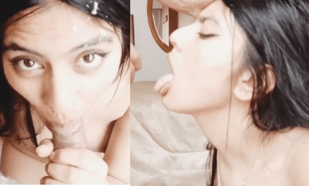 Beautiful NRI Indian Girlfriend Nude Blowjob and Cum in Mouth