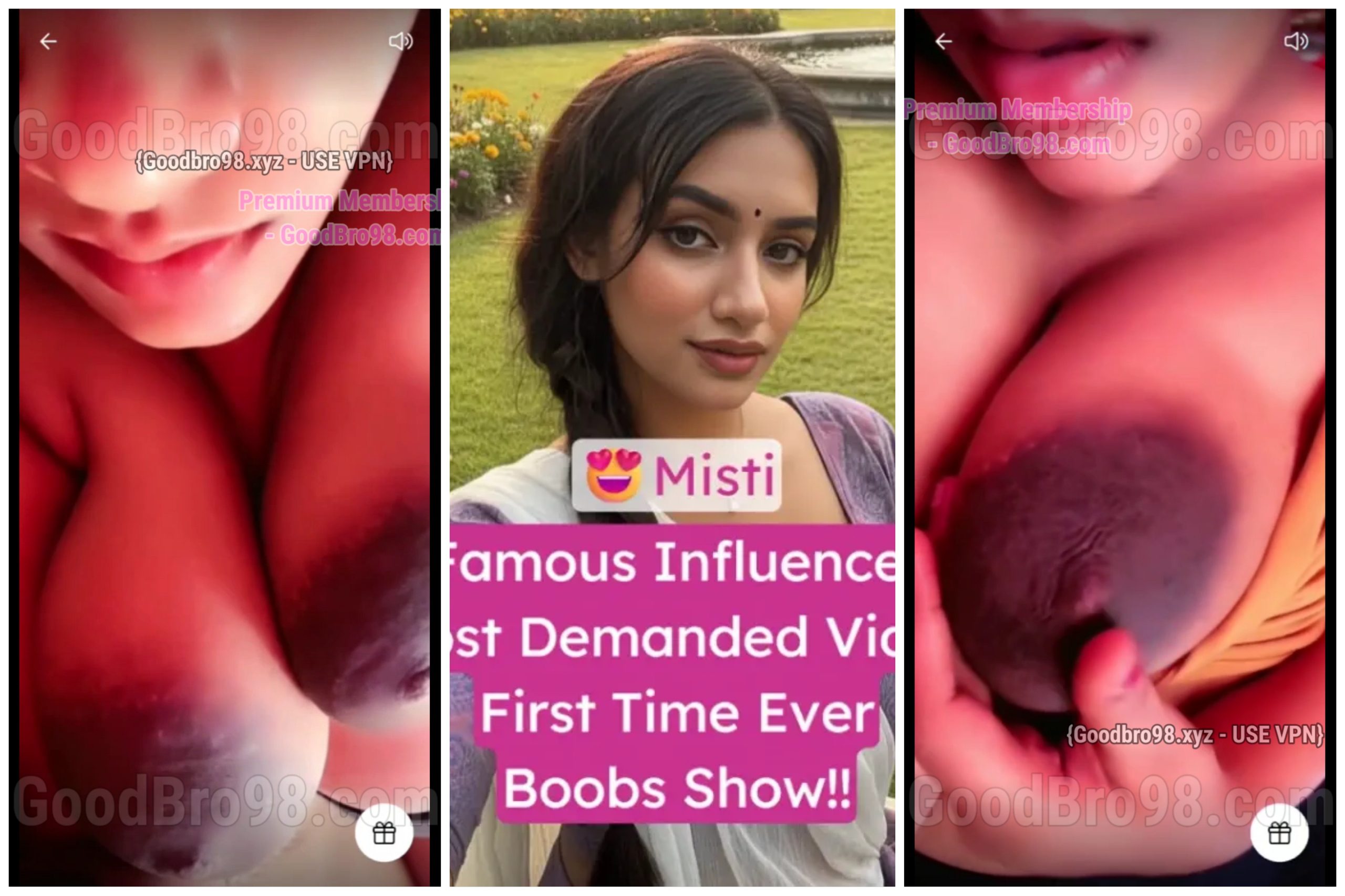 Super Demanding Tango Model Mishti Full Topless With Face And Teasing Her Chumt