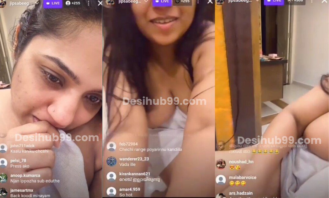 Mallu Actress Jipsa beegam Insta Exclusive Live – Boobs