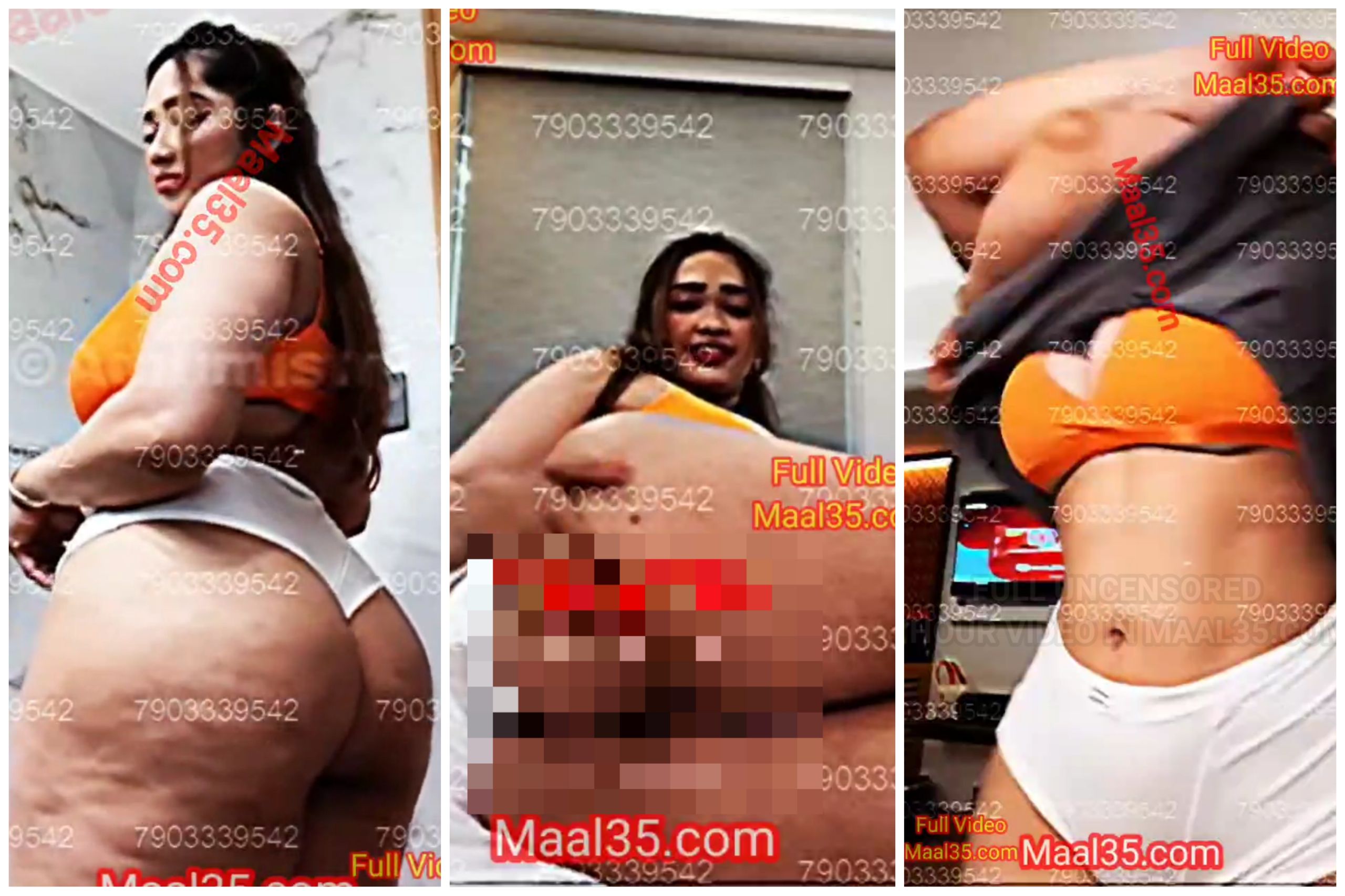 FIRST ON NET ~ ADITI MISTRY ORANGE BIKNI LIVE PREMIUM EXCLUSIVE