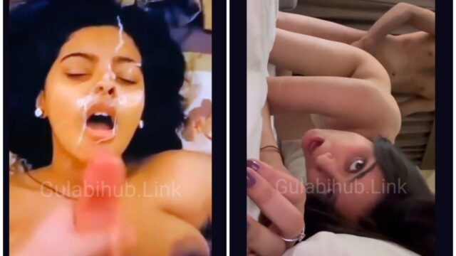 Facial Cream Directly From My Gun On Her Face