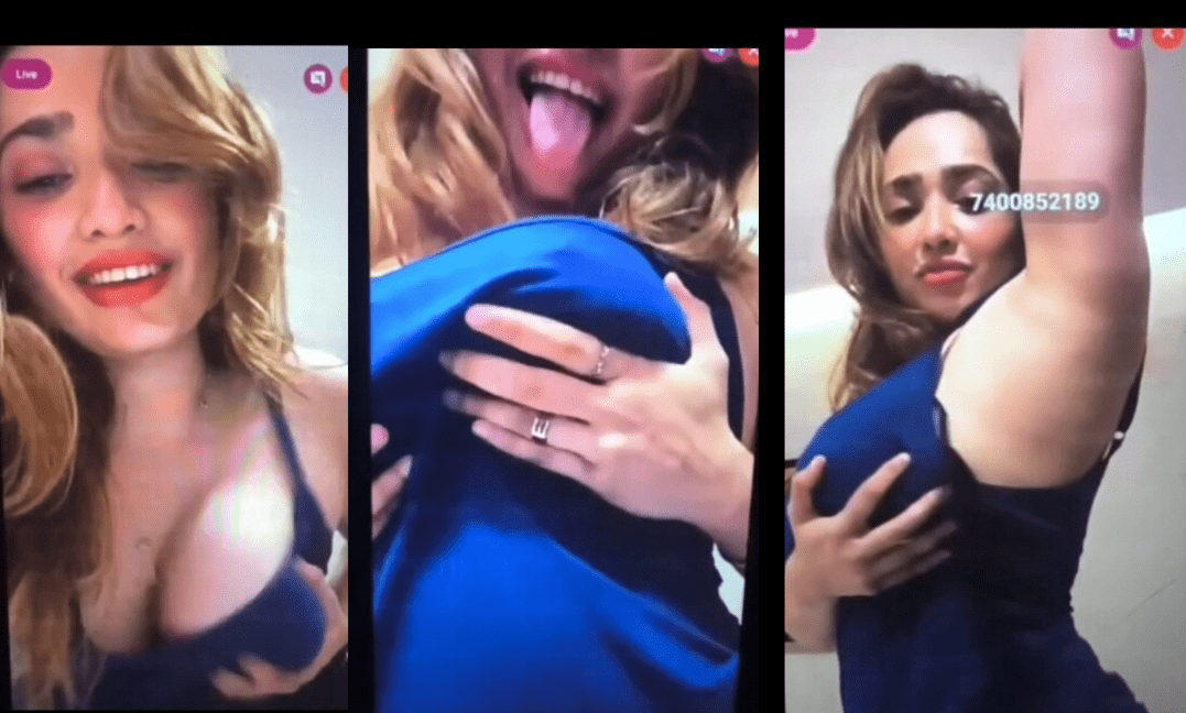 Model Aditi mistry playing with nipples in live chat