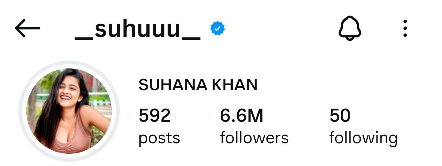 Suhana Khan Aka Suhu Instgram Exclusive MOST DEMANDED