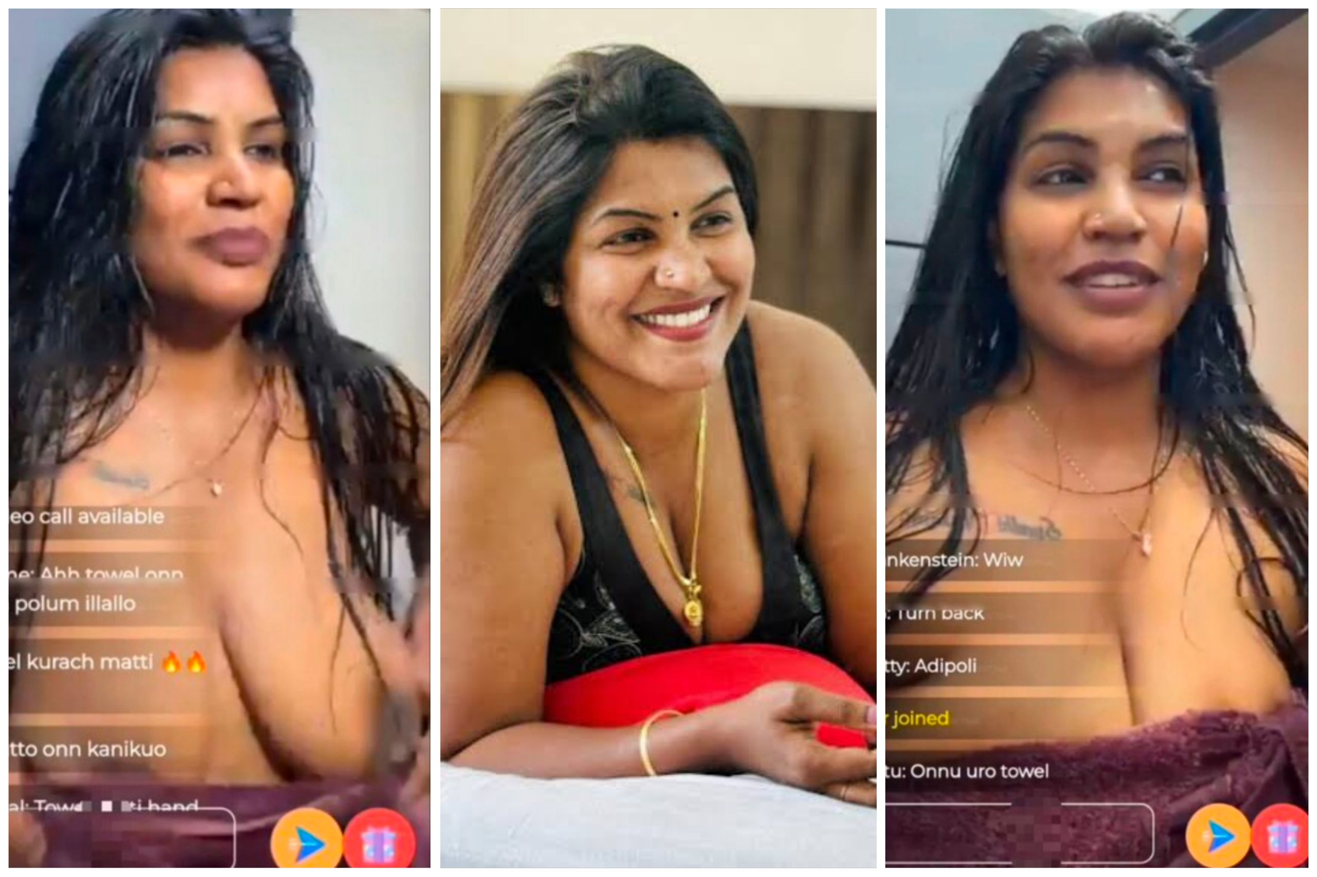 Reshma Rechu Mallu Premium Live Nipple Slip