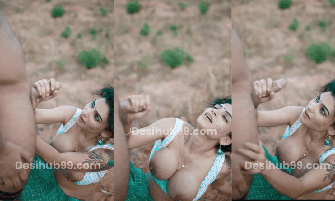 Got big boobies model nair outdoor handjob to camera guy random gift from her side video