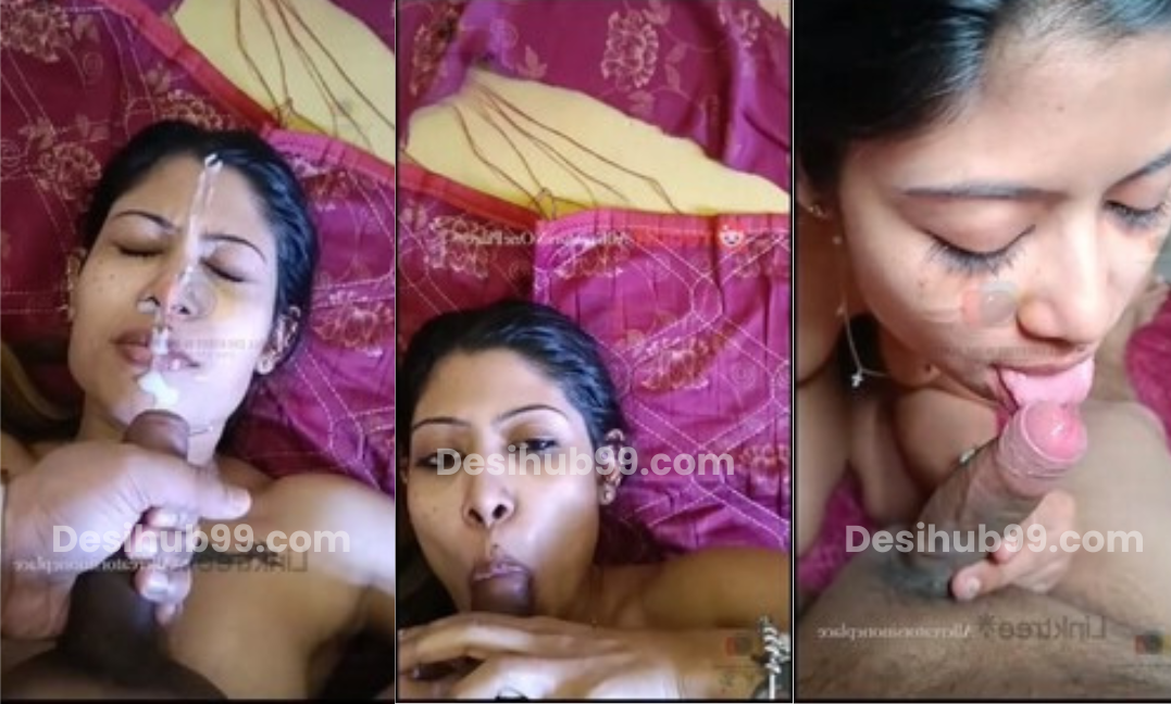 Adrija – Deep BJ, leaking Sperm on her Face