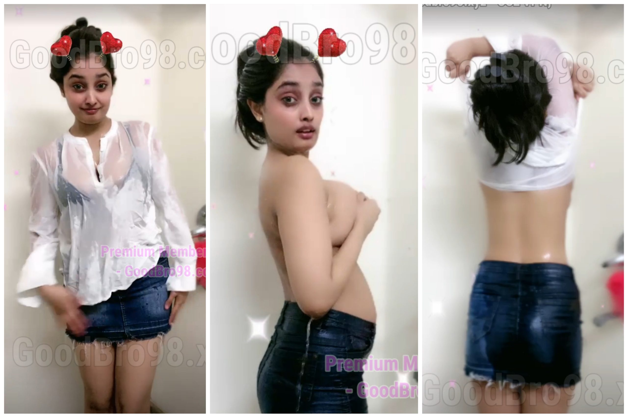 Tangi Model Teasing Boobs While Bathing Premium Live