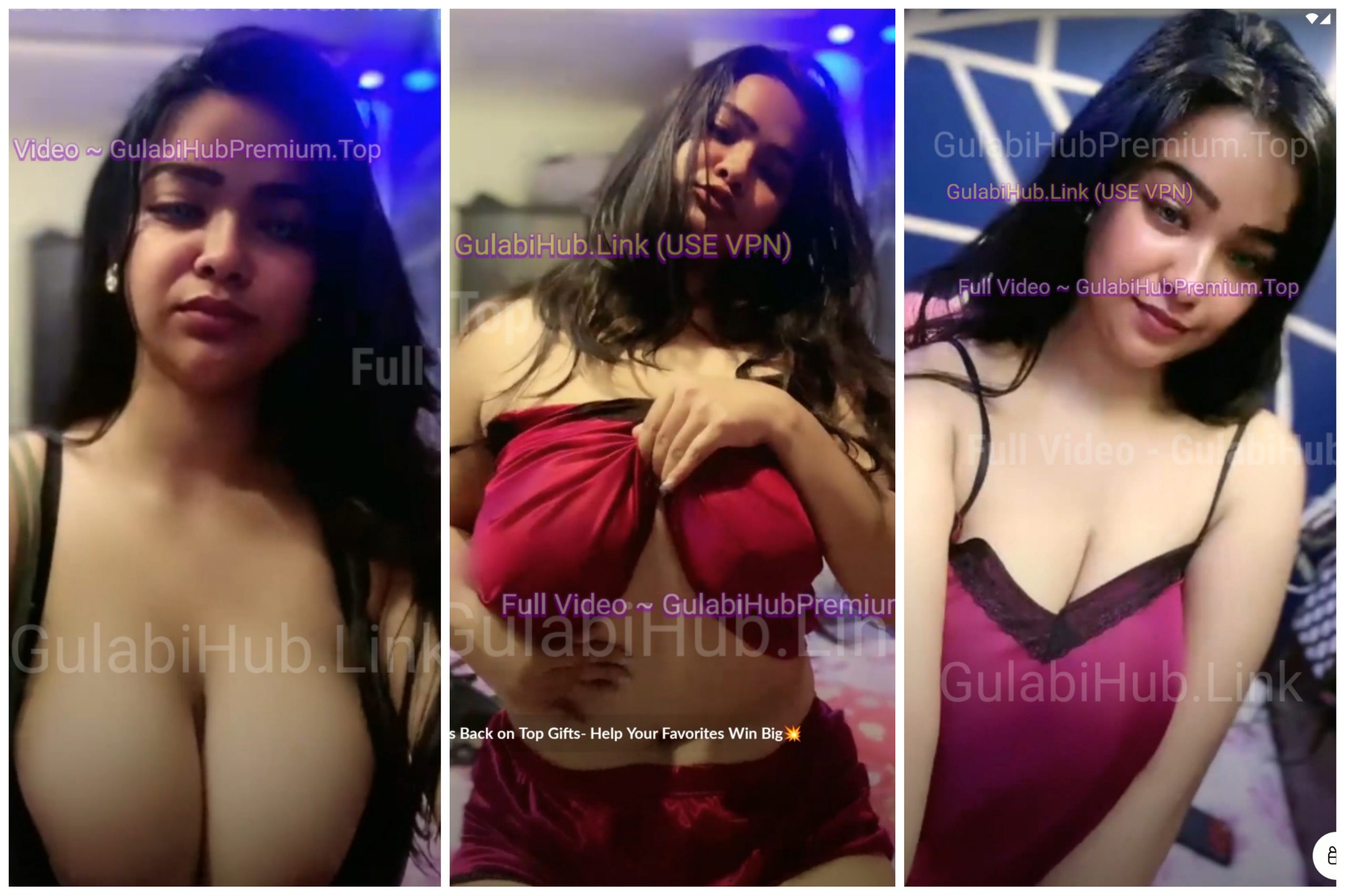 Braless Tango Premium Live Teasing Her Biggies