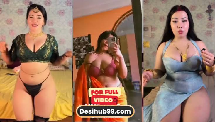 Dhunu Sonowal aka Juliet Winget Stripping Nude, Spreading Legs & Rubbing Her Wet Pussy