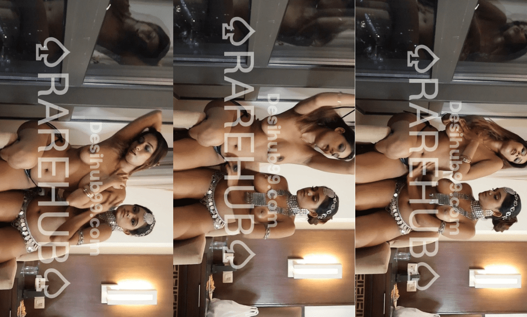 Amaira and her coactor Popular bong Model lesbian erotic shoot~App content Exclusive