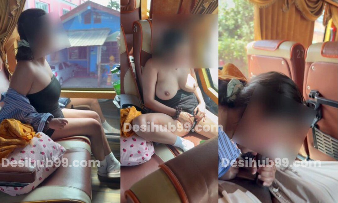 VoveCouple New BG Bus Dare Mastrubating & Blowjob in Bus Onlyfans/Fansly PPV