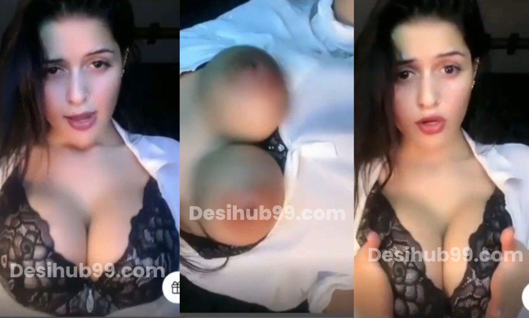 Cute Innocent New Tango Premium Bitch Teasing Her Boobies Going Topless Transparent Shirt! 😭💦