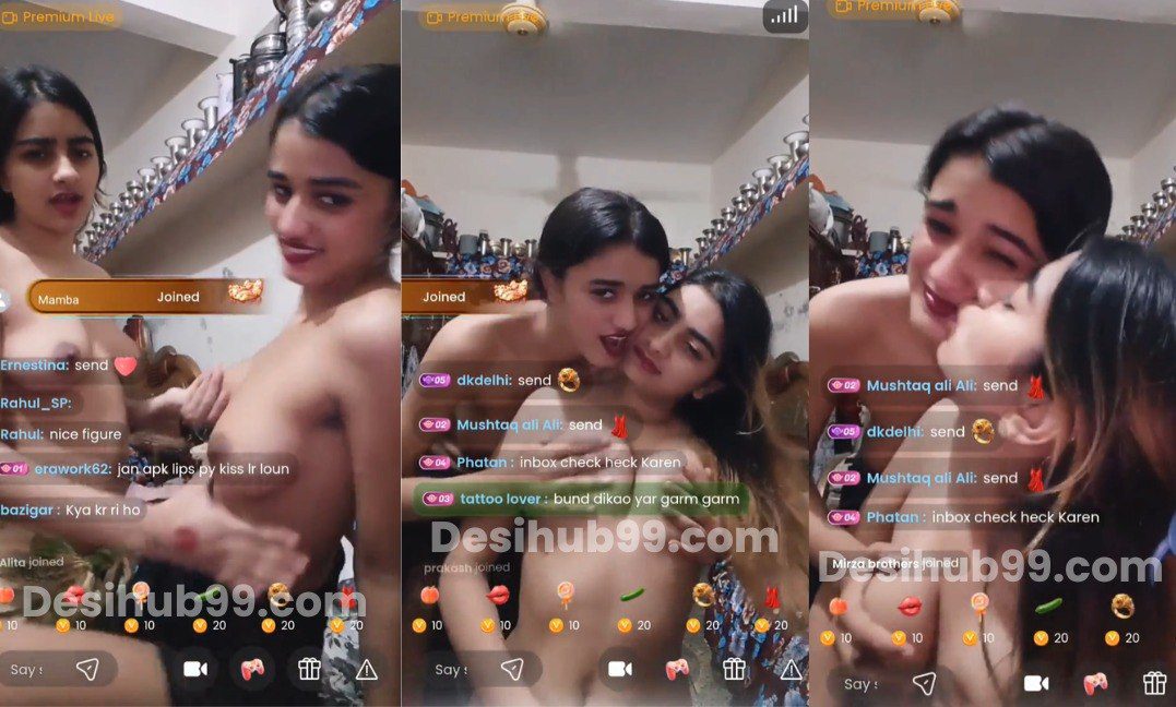 Sexy Pakistani Tango Lesbian Bitches, Full Nude With Face On Live SUPER EXCLUSIVE 💦👅