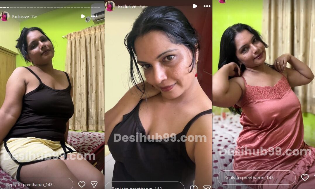 Mallu Hot Housewife Preetha Arun (Preethaarun_143) Insta Exclusive Stories – Armpit, Navel & perky boobs